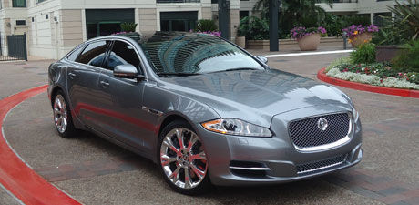 Silver Jaguar XJ detailed and waxed by Lee's
