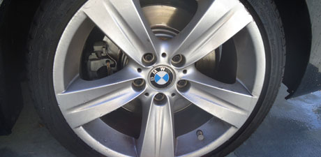 BMW wheel with a fresh clean finish