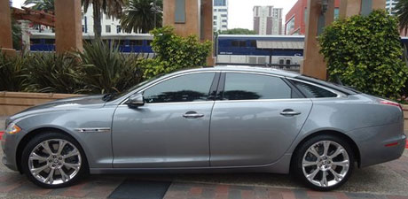 Silver Jaguar XJ detailed by Lee's